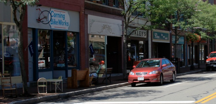 Corning Bike Works on Historic Market Street in Corning's Gaffer District